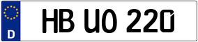 Truck License Plate